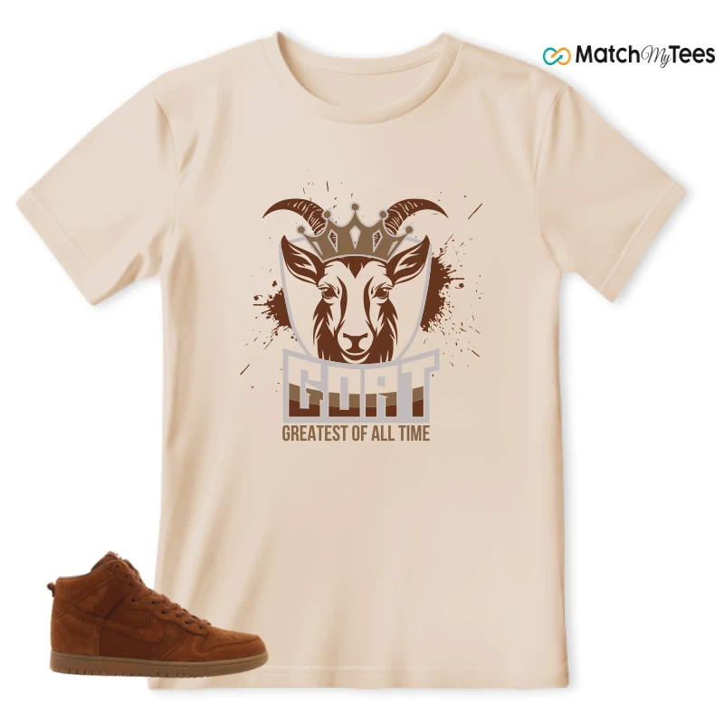 NIKE X APC DUNK HIGH RUSTIC BROWN NRG 08 SNEAKER Matching Tees t-shirt