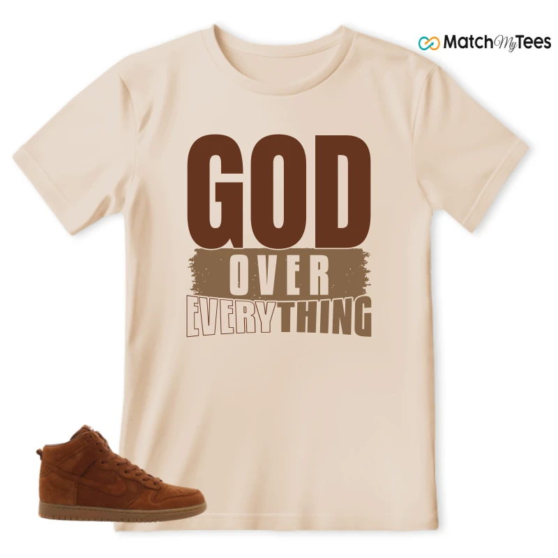 NIKE X APC DUNK HIGH RUSTIC BROWN NRG 08 SNEAKER Matching Tees t-shirt