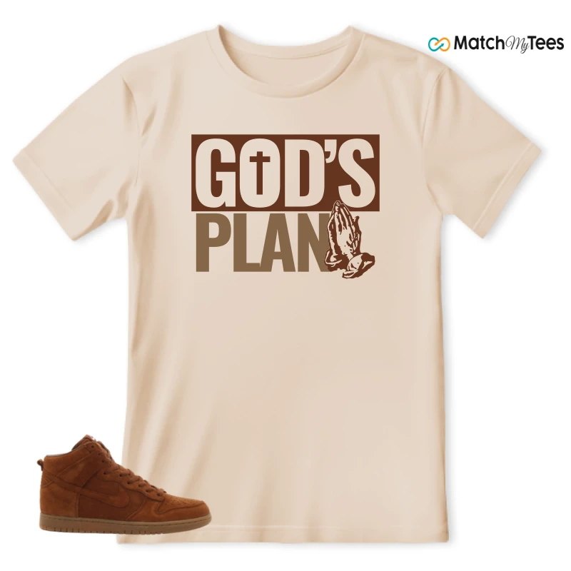 NIKE X APC DUNK HIGH RUSTIC BROWN NRG 08 SNEAKER Matching Tees t-shirt