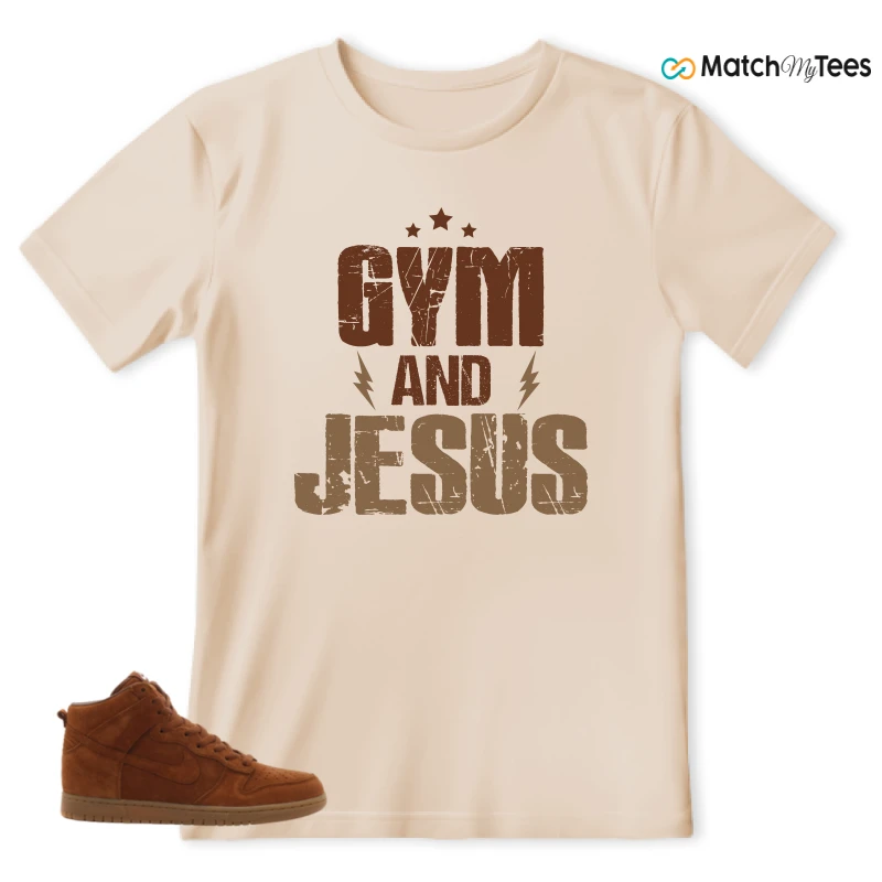 NIKE X APC DUNK HIGH RUSTIC BROWN NRG 08 SNEAKER Matching Tees t-shirt