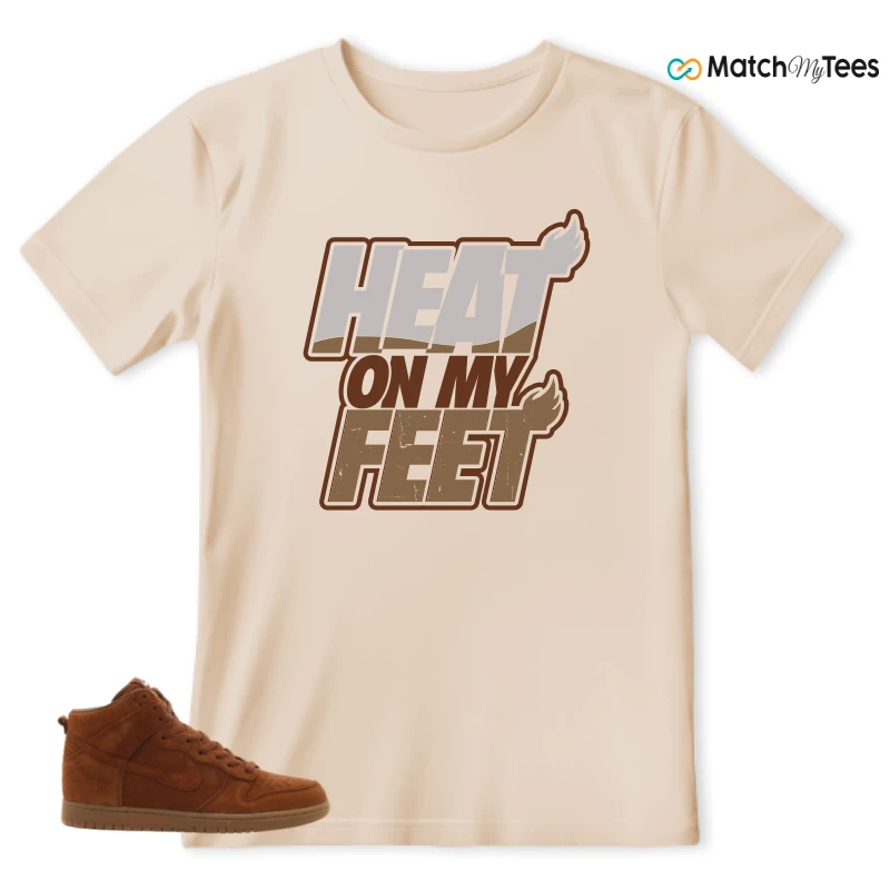 NIKE X APC DUNK HIGH RUSTIC BROWN NRG 08 SNEAKER Matching Tees t-shirt