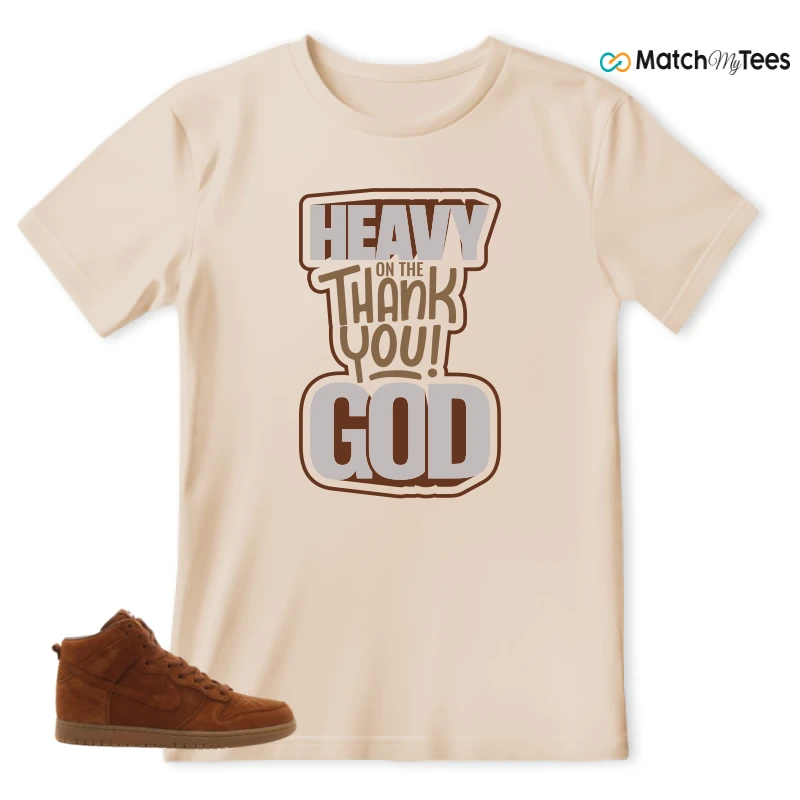 NIKE X APC DUNK HIGH RUSTIC BROWN NRG 08 SNEAKER Matching Tees t-shirt