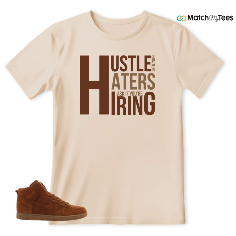 NIKE X APC DUNK HIGH RUSTIC BROWN NRG 08 SNEAKER Matching Tees t-shirt