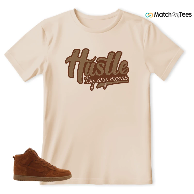 NIKE X APC DUNK HIGH RUSTIC BROWN NRG 08 SNEAKER Matching Tees t-shirt