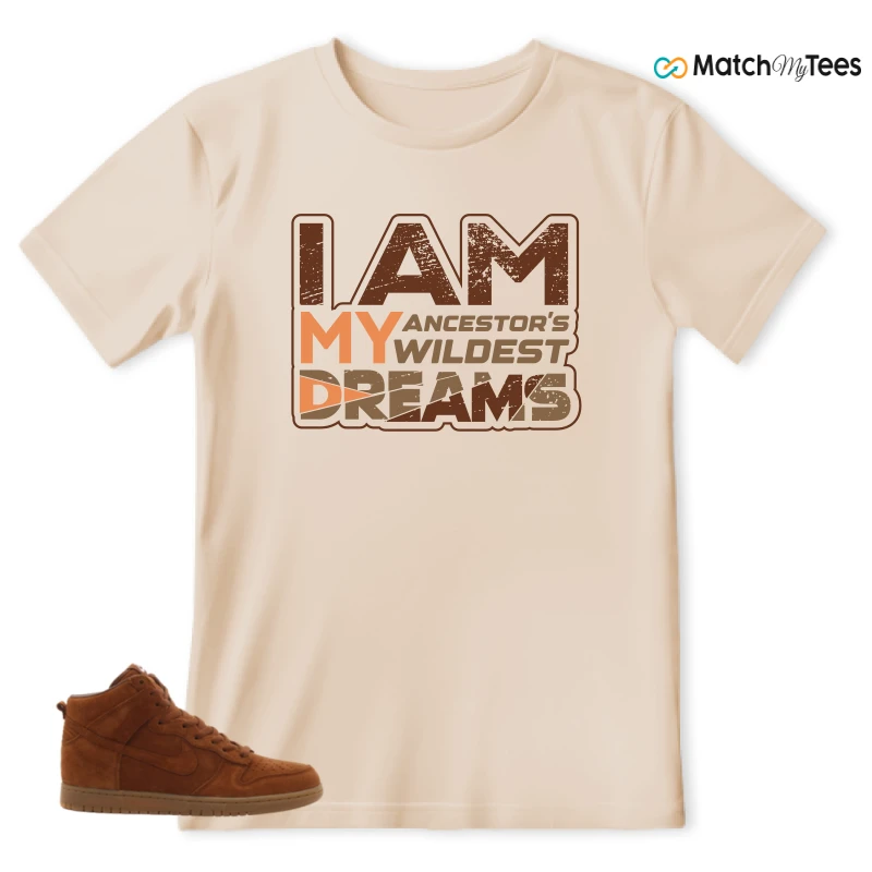 NIKE X APC DUNK HIGH RUSTIC BROWN NRG 08 SNEAKER Matching Tees t-shirt