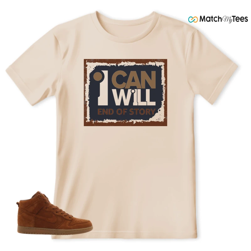 NIKE X APC DUNK HIGH RUSTIC BROWN NRG 08 SNEAKER Matching Tees t-shirt