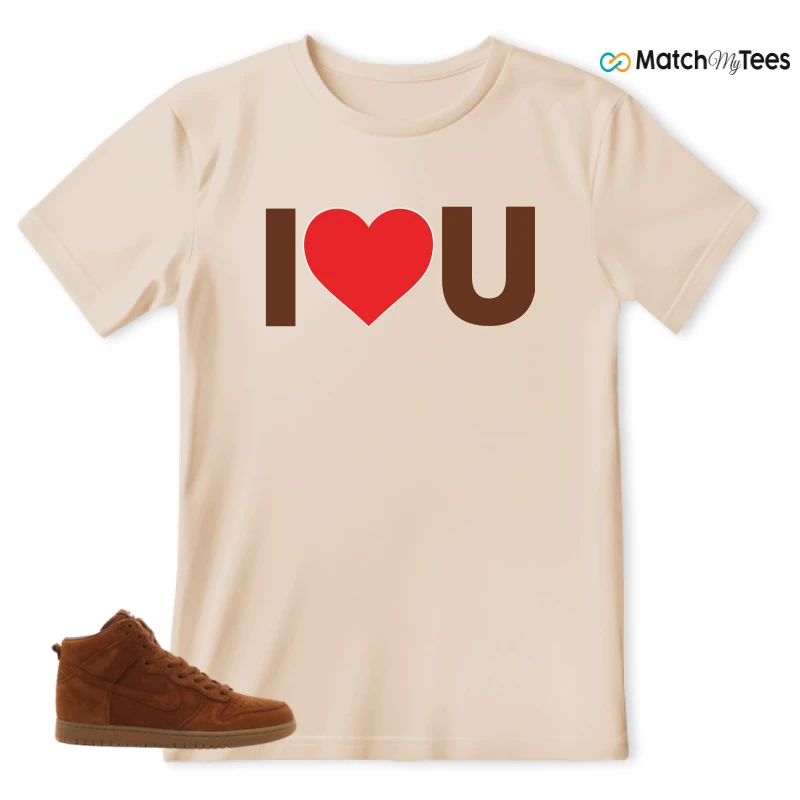NIKE X APC DUNK HIGH RUSTIC BROWN NRG 08 SNEAKER Matching Tees t-shirt
