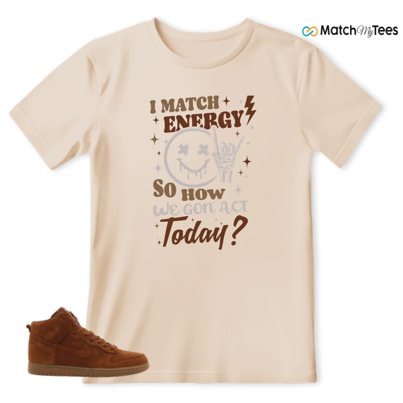 NIKE X APC DUNK HIGH RUSTIC BROWN NRG 08 SNEAKER Matching Tees t-shirt