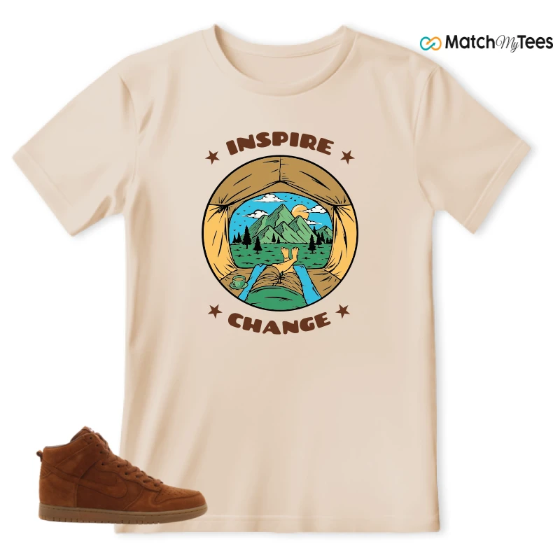 NIKE X APC DUNK HIGH RUSTIC BROWN NRG 08 SNEAKER Matching Tees t-shirt