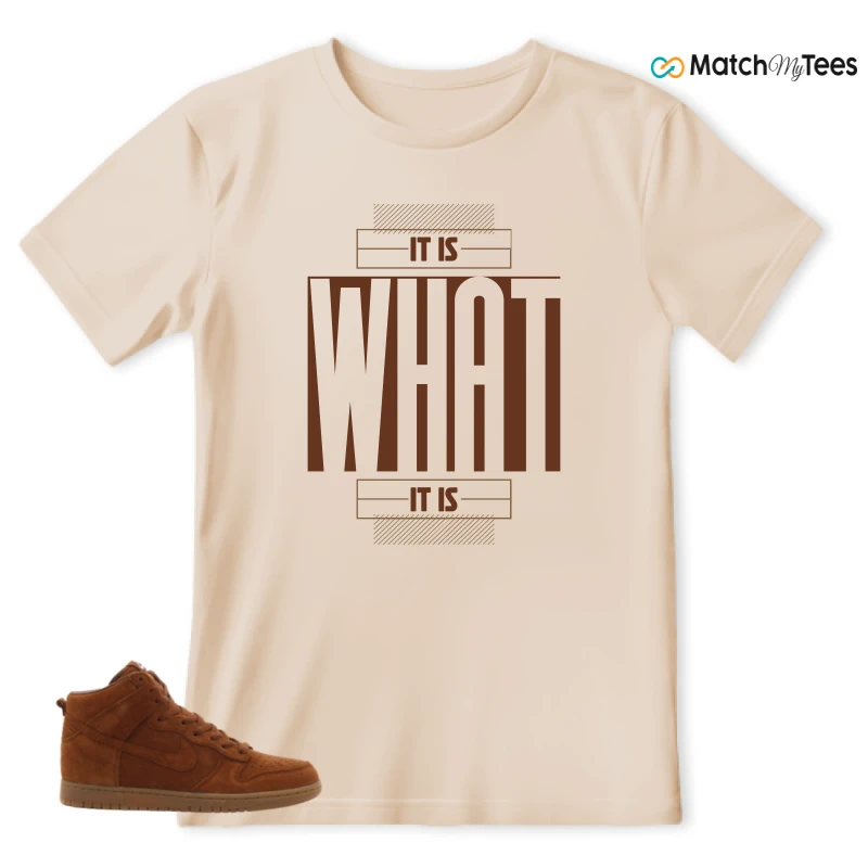 NIKE X APC DUNK HIGH RUSTIC BROWN NRG 08 SNEAKER Matching Tees t-shirt