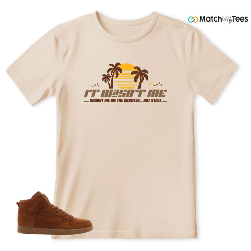 NIKE X APC DUNK HIGH RUSTIC BROWN NRG 08 SNEAKER Matching Tees t-shirt