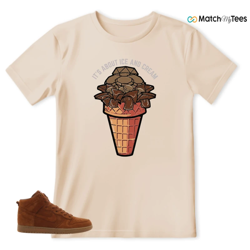 NIKE X APC DUNK HIGH RUSTIC BROWN NRG 08 SNEAKER Matching Tees t-shirt