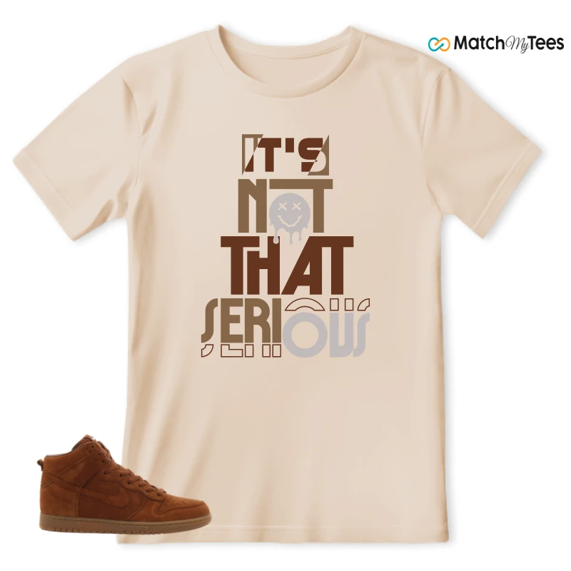 NIKE X APC DUNK HIGH RUSTIC BROWN NRG 08 SNEAKER Matching Tees t-shirt