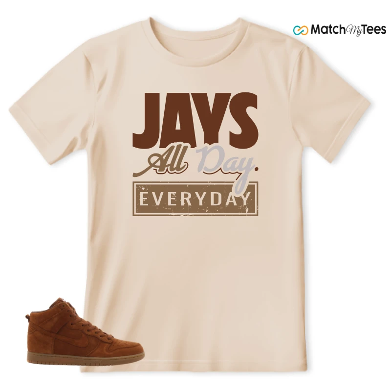 NIKE X APC DUNK HIGH RUSTIC BROWN NRG 08 SNEAKER Matching Tees t-shirt