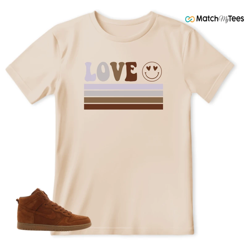 NIKE X APC DUNK HIGH RUSTIC BROWN NRG 08 SNEAKER Matching Tees t-shirt