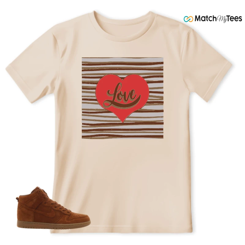 NIKE X APC DUNK HIGH RUSTIC BROWN NRG 08 SNEAKER Matching Tees t-shirt