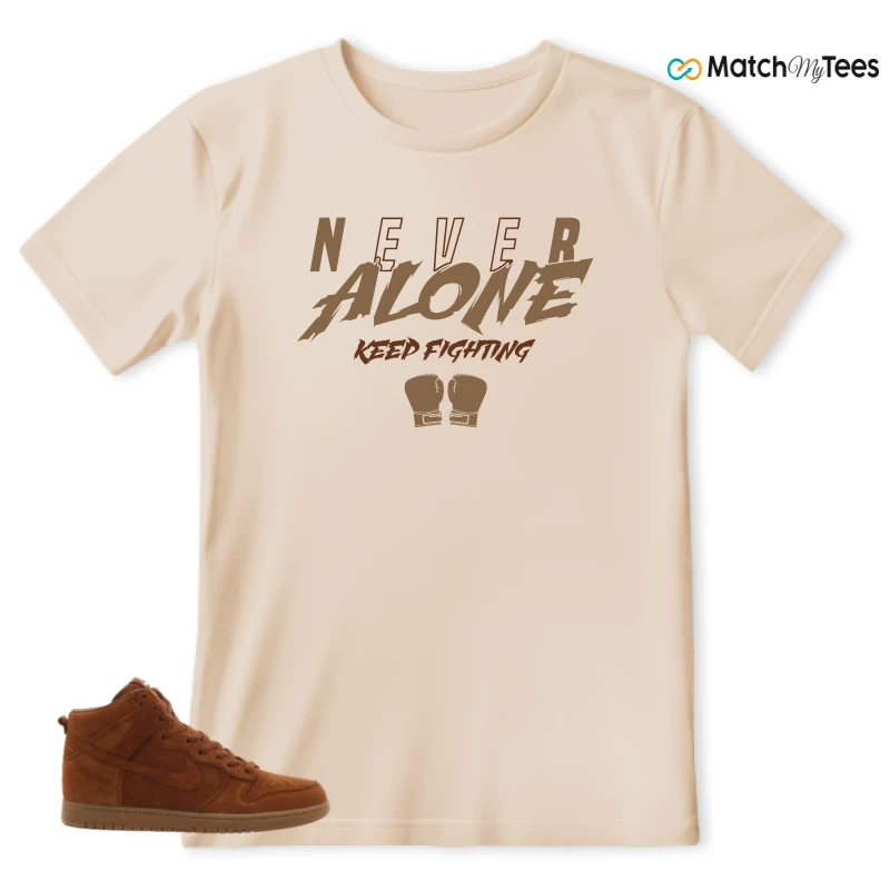 NIKE X APC DUNK HIGH RUSTIC BROWN NRG 08 SNEAKER Matching Tees t-shirt