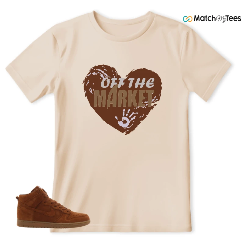NIKE X APC DUNK HIGH RUSTIC BROWN NRG 08 SNEAKER Matching Tees t-shirt