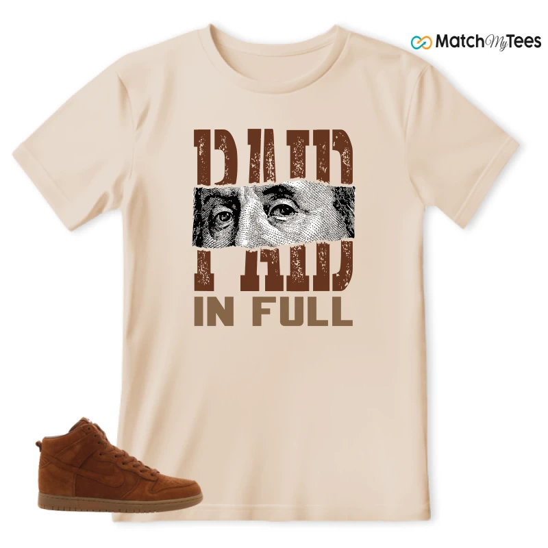 NIKE X APC DUNK HIGH RUSTIC BROWN NRG 08 SNEAKER Matching Tees t-shirt