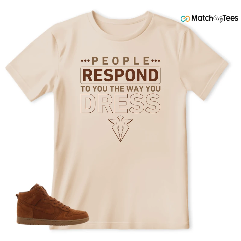 NIKE X APC DUNK HIGH RUSTIC BROWN NRG 08 SNEAKER Matching Tees t-shirt