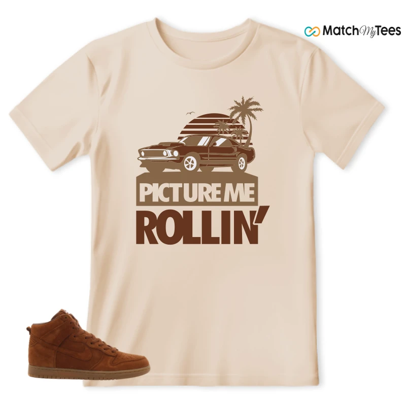 NIKE X APC DUNK HIGH RUSTIC BROWN NRG 08 SNEAKER Matching Tees t-shirt