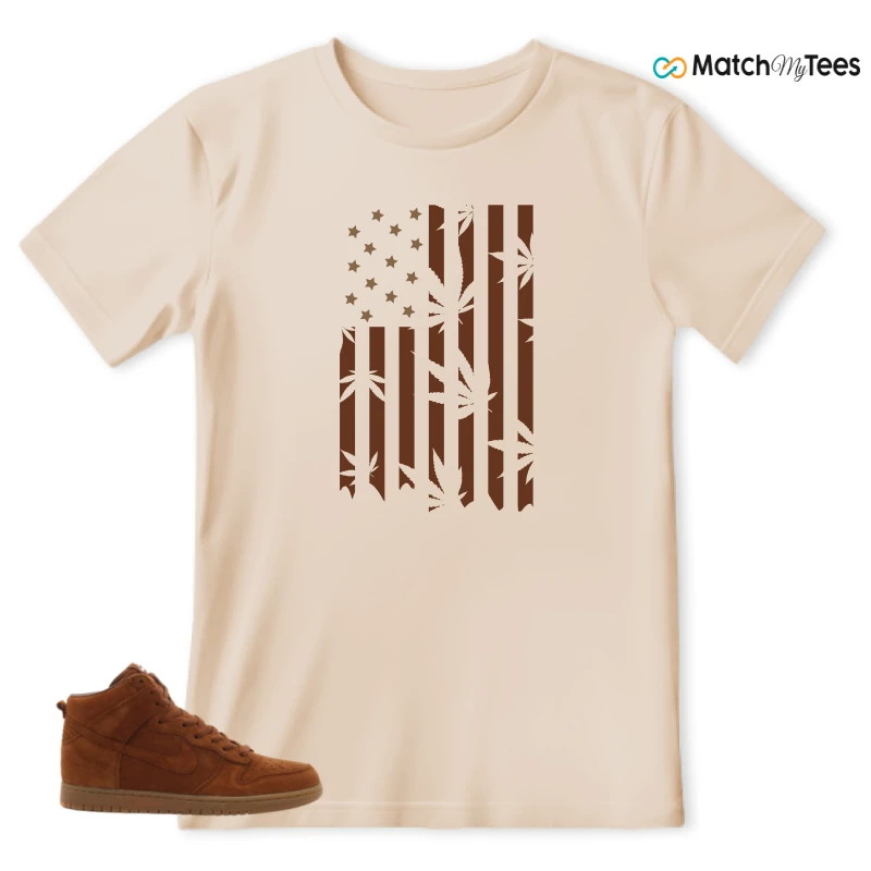 NIKE X APC DUNK HIGH RUSTIC BROWN NRG 08 SNEAKER Matching Tees t-shirt
