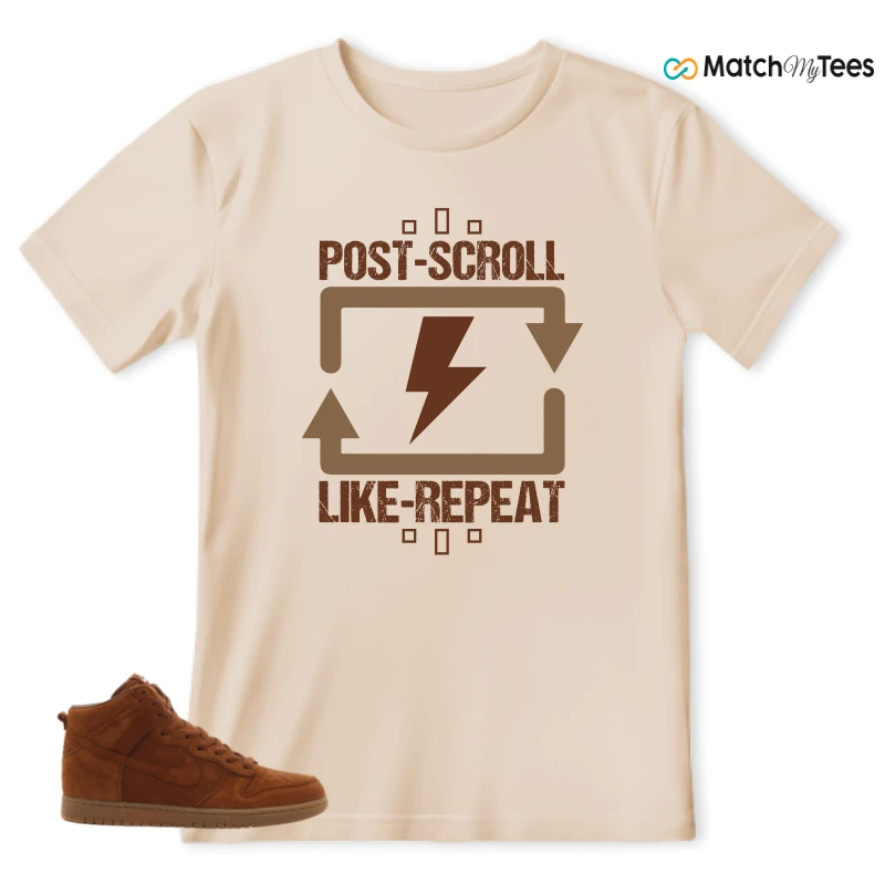 NIKE X APC DUNK HIGH RUSTIC BROWN NRG 08 SNEAKER Matching Tees t-shirt