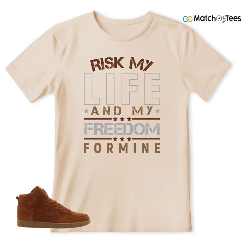 NIKE X APC DUNK HIGH RUSTIC BROWN NRG 08 SNEAKER Matching Tees t-shirt