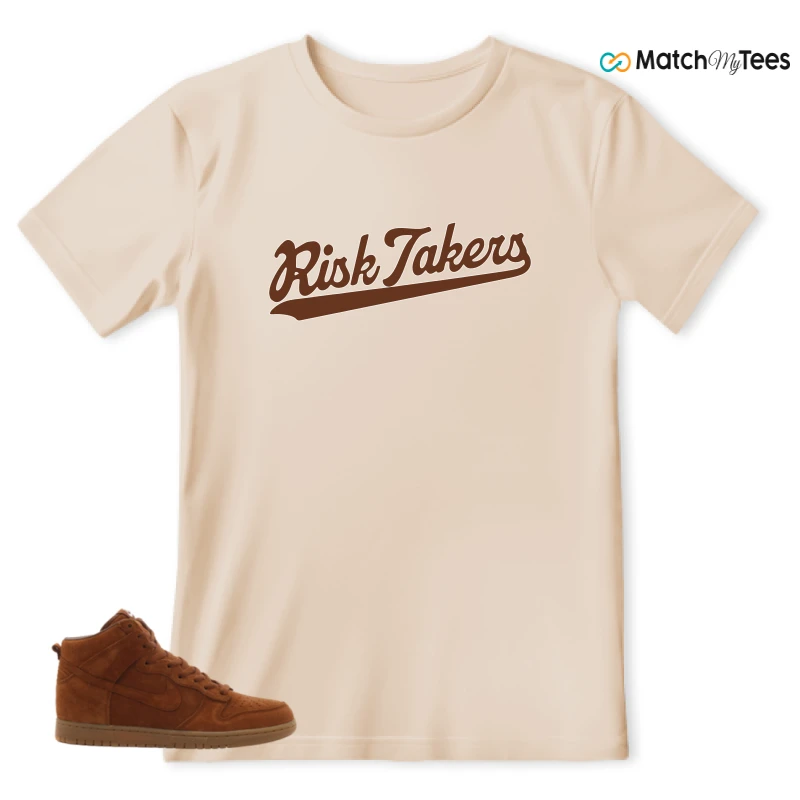 NIKE X APC DUNK HIGH RUSTIC BROWN NRG 08 SNEAKER Matching Tees t-shirt