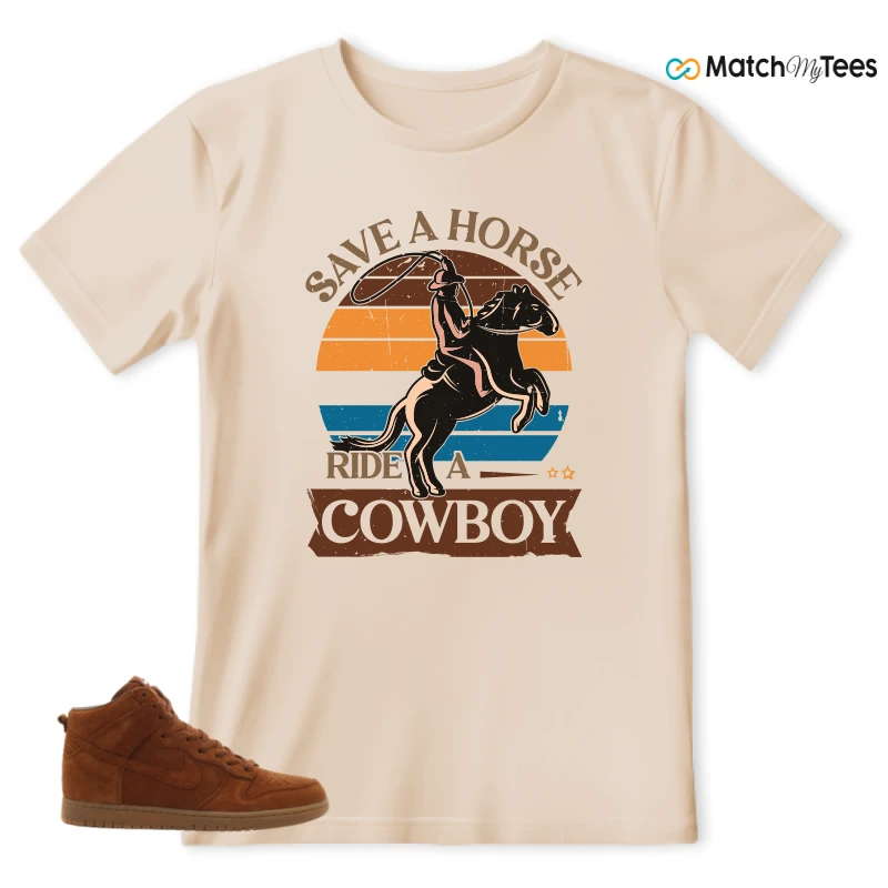 NIKE X APC DUNK HIGH RUSTIC BROWN NRG 08 SNEAKER Matching Tees t-shirt