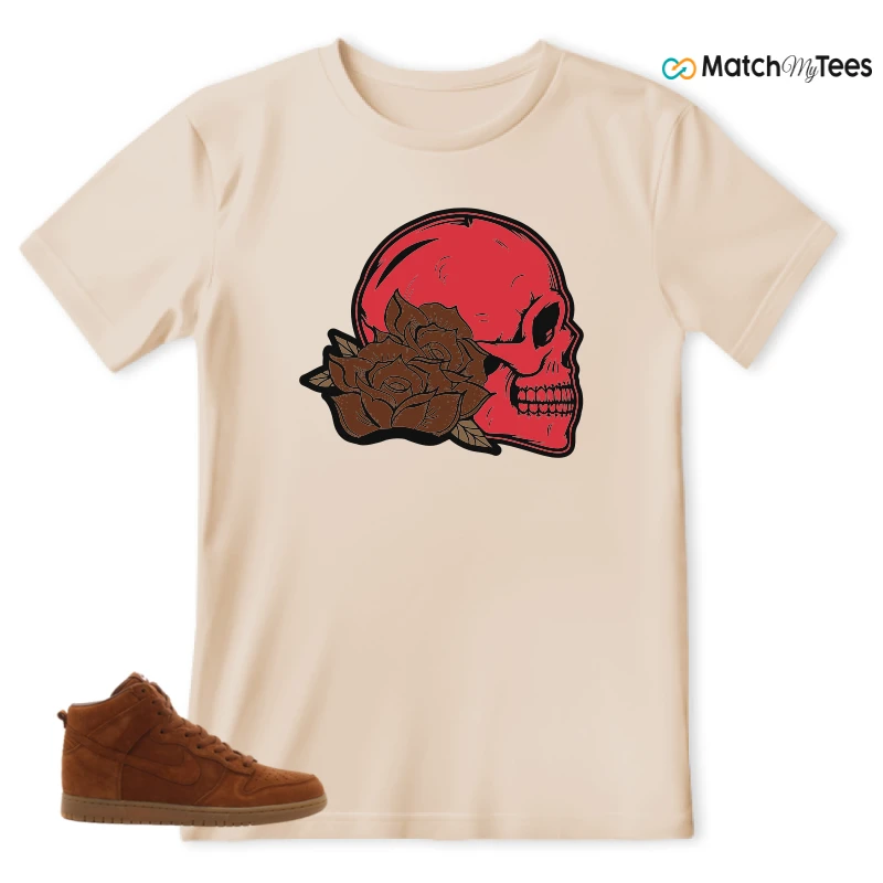NIKE X APC DUNK HIGH RUSTIC BROWN NRG 08 SNEAKER Matching Tees t-shirt
