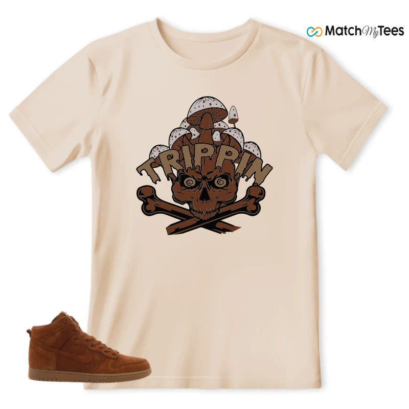 NIKE X APC DUNK HIGH RUSTIC BROWN NRG 08 SNEAKER Matching Tees t-shirt