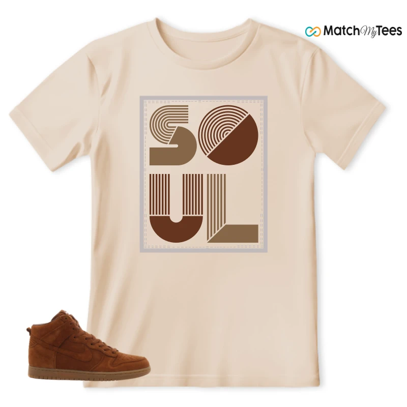 NIKE X APC DUNK HIGH RUSTIC BROWN NRG 08 SNEAKER Matching Tees t-shirt