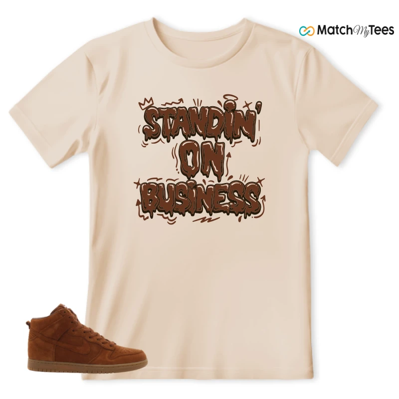 NIKE X APC DUNK HIGH RUSTIC BROWN NRG 08 SNEAKER Matching Tees t-shirt