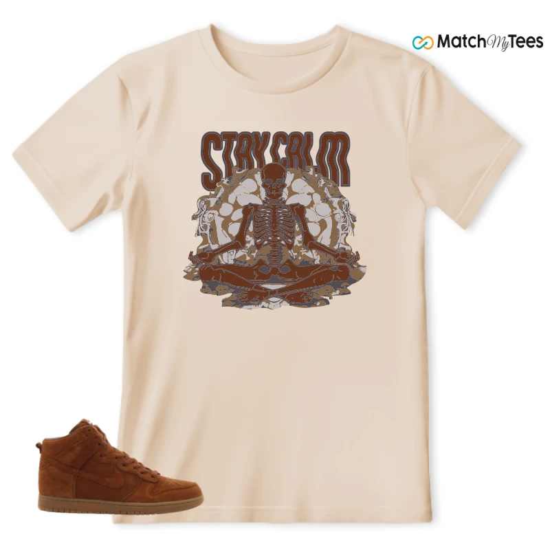 NIKE X APC DUNK HIGH RUSTIC BROWN NRG 08 SNEAKER Matching Tees t-shirt