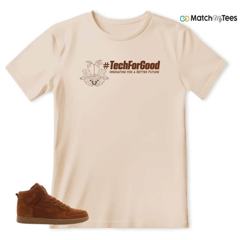 NIKE X APC DUNK HIGH RUSTIC BROWN NRG 08 SNEAKER Matching Tees t-shirt