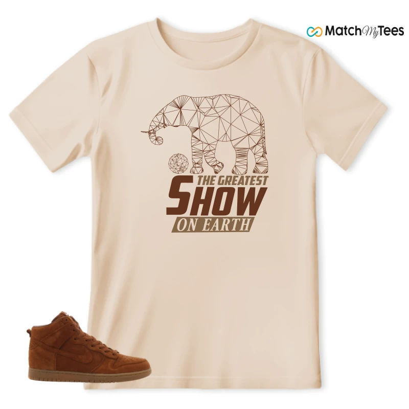 NIKE X APC DUNK HIGH RUSTIC BROWN NRG 08 SNEAKER Matching Tees t-shirt
