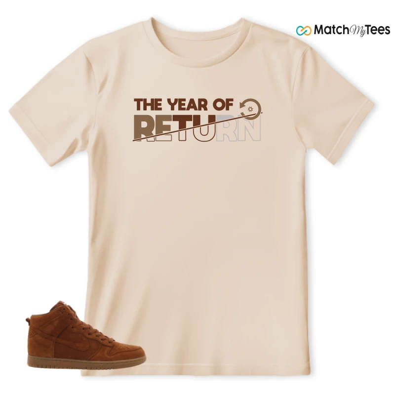 NIKE X APC DUNK HIGH RUSTIC BROWN NRG 08 SNEAKER Matching Tees t-shirt