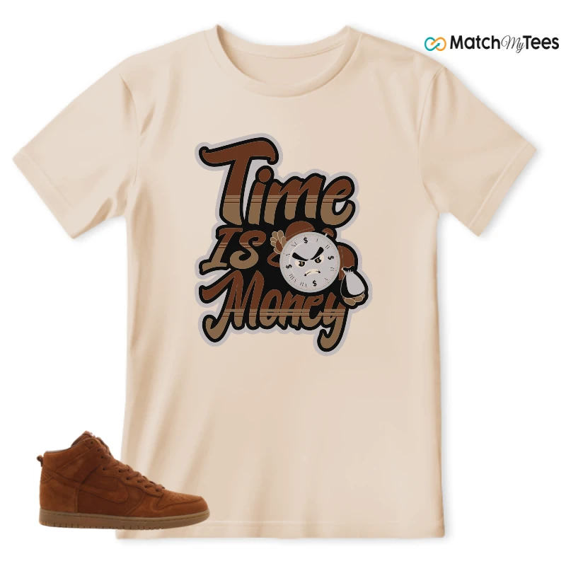 NIKE X APC DUNK HIGH RUSTIC BROWN NRG 08 SNEAKER Matching Tees t-shirt