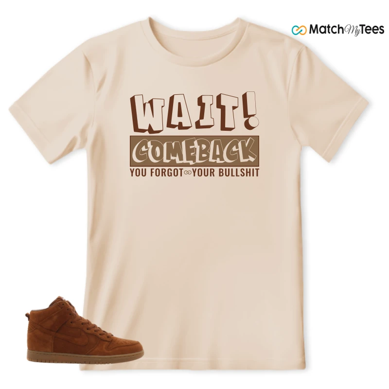 NIKE X APC DUNK HIGH RUSTIC BROWN NRG 08 SNEAKER Matching Tees t-shirt