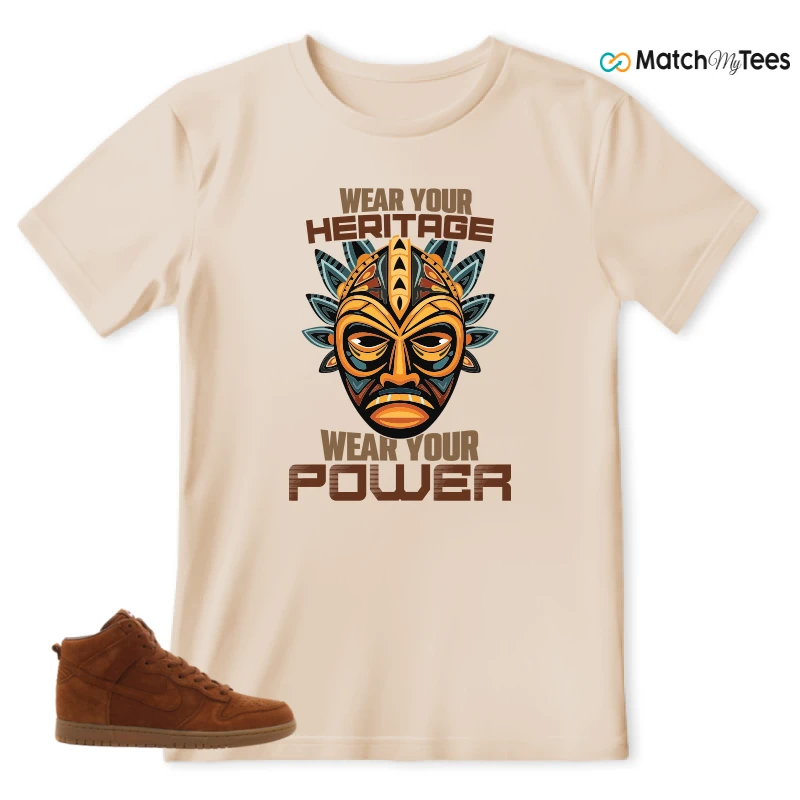 NIKE X APC DUNK HIGH RUSTIC BROWN NRG 08 SNEAKER Matching Tees t-shirt