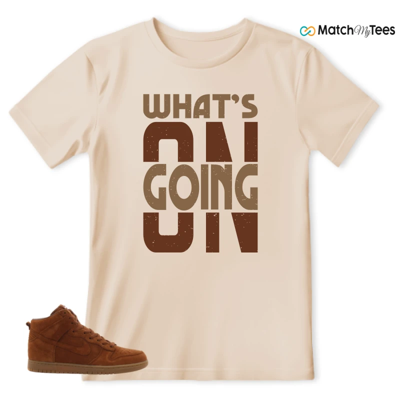 NIKE X APC DUNK HIGH RUSTIC BROWN NRG 08 SNEAKER Matching Tees t-shirt