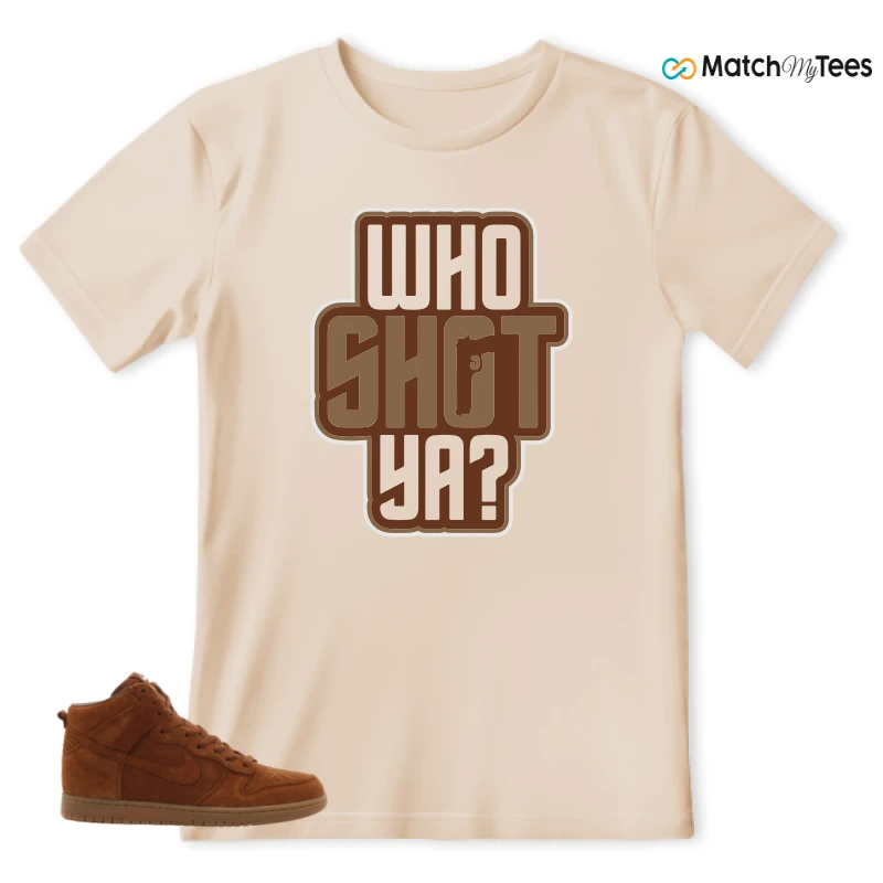 NIKE X APC DUNK HIGH RUSTIC BROWN NRG 08 SNEAKER Matching Tees t-shirt