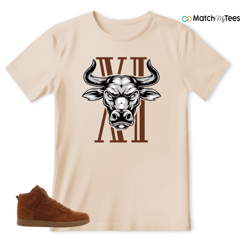 NIKE X APC DUNK HIGH RUSTIC BROWN NRG 08 SNEAKER Matching Tees t-shirt