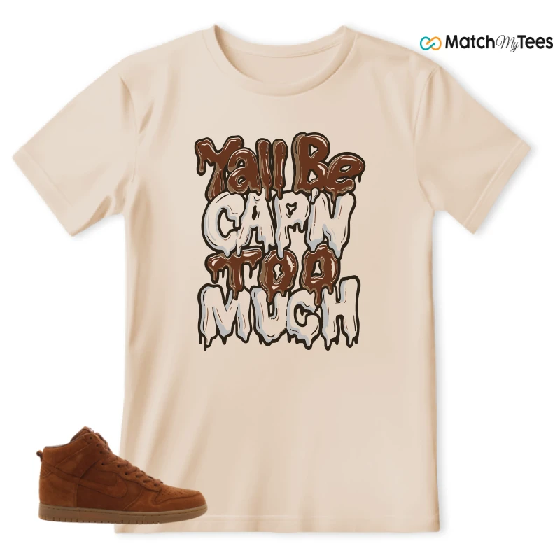 NIKE X APC DUNK HIGH RUSTIC BROWN NRG 08 SNEAKER Matching Tees t-shirt