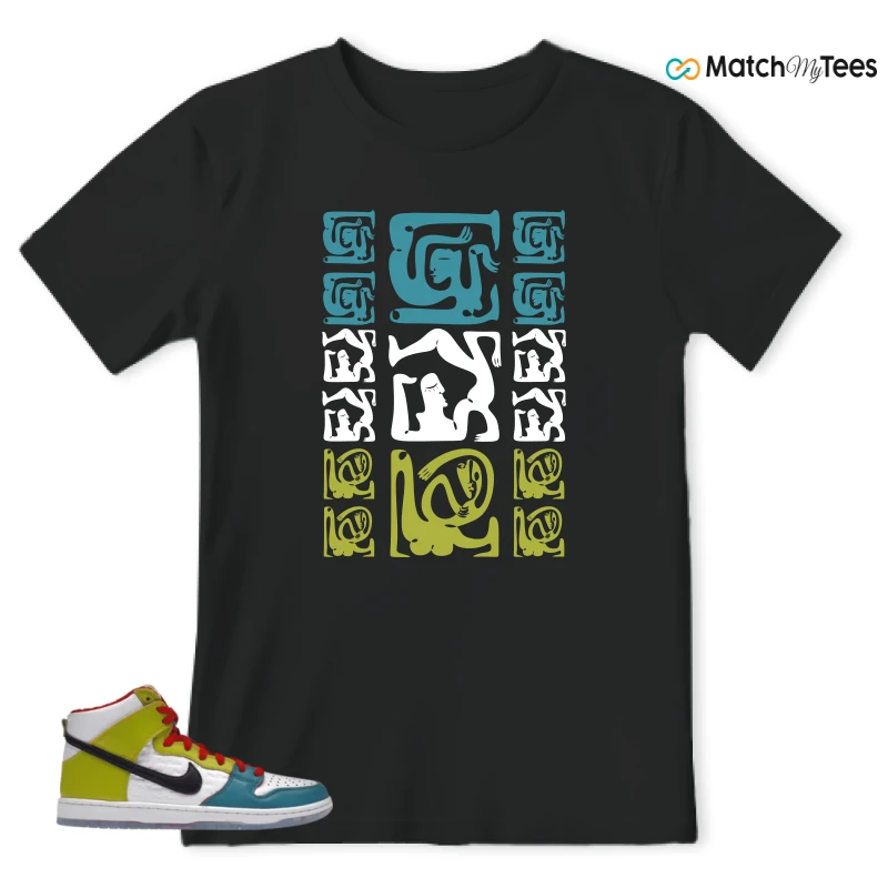 NIKE DUNK HIGH PRO FROSKATE ALL LOVE SNEAKER Matching Tees t-shirt