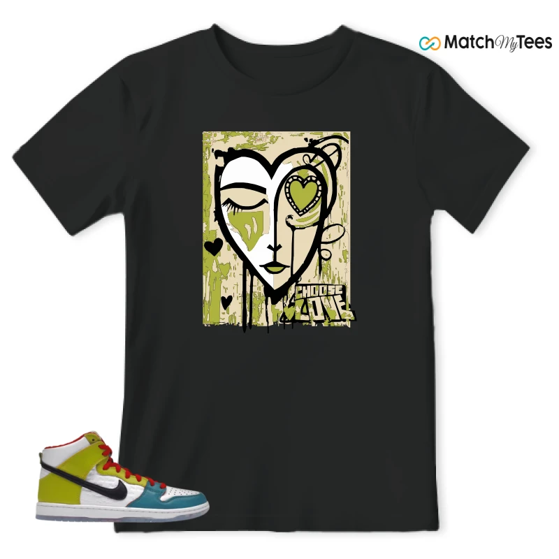 NIKE DUNK HIGH PRO FROSKATE ALL LOVE SNEAKER Matching Tees t-shirt