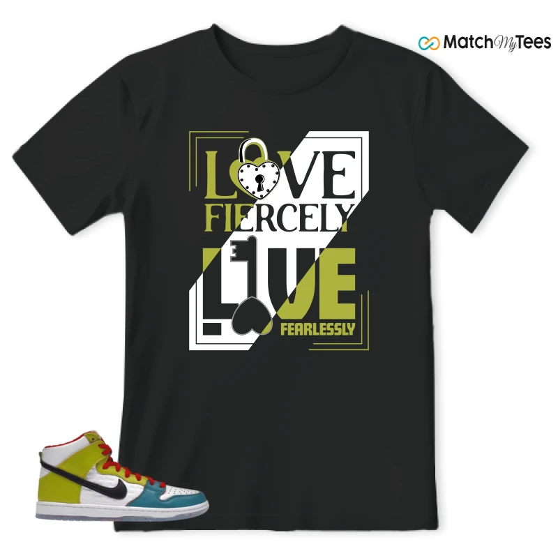 NIKE DUNK HIGH PRO FROSKATE ALL LOVE SNEAKER Matching Tees t-shirt
