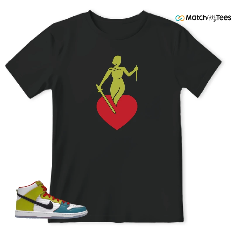 NIKE DUNK HIGH PRO FROSKATE ALL LOVE SNEAKER Matching Tees t-shirt