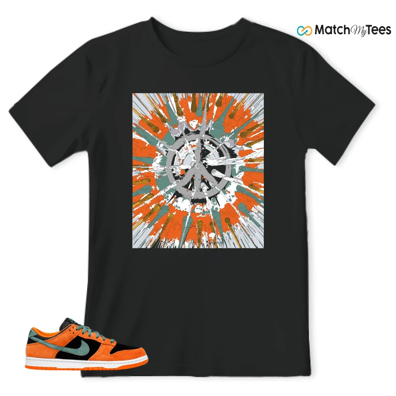 Contemporary Modern Art Black matching T-shirt T-shirt